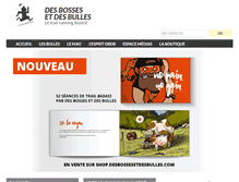 Tablet Screenshot of desbossesetdesbulles.com